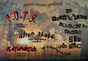 Affiche concert Pots + Katupartio + Alien State