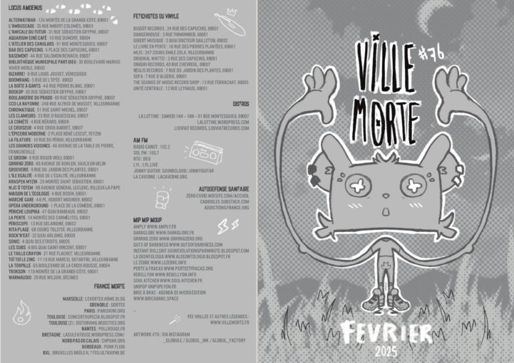 image représentant la couverture du numéro de ville morte pour février 2025